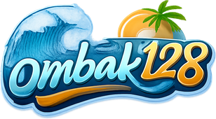 Logo ombak128 berwarna biru es